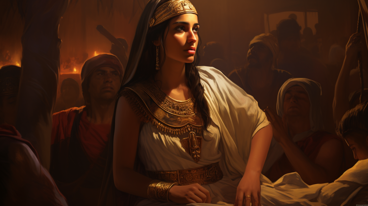 Cleopatra's family captured in the night