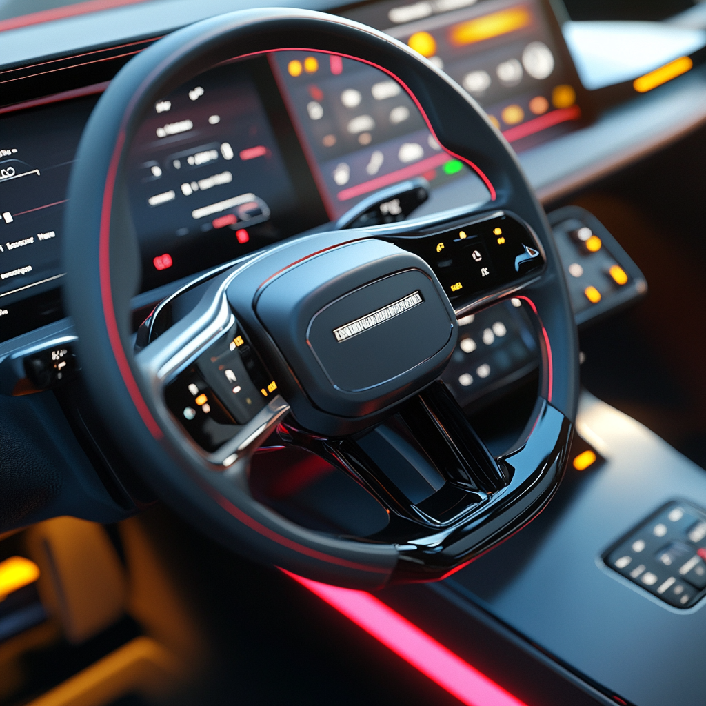 Detailed Vehicle Interior Controls Image