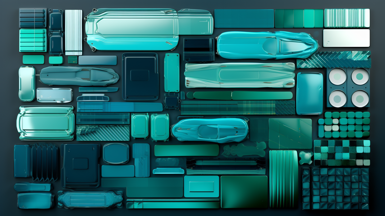 Electric vehicle color swatches