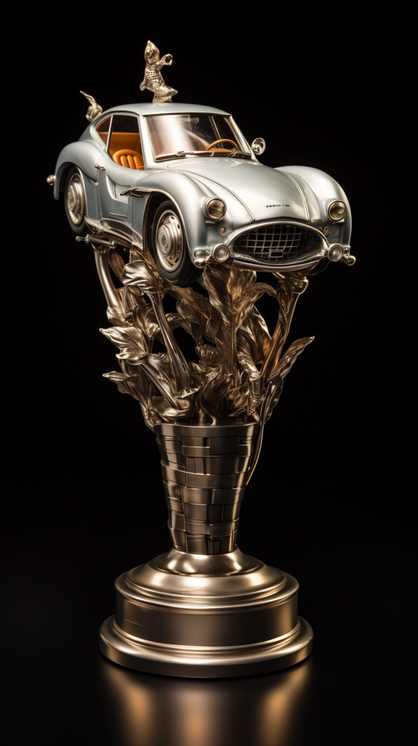 Car trophy for achievement