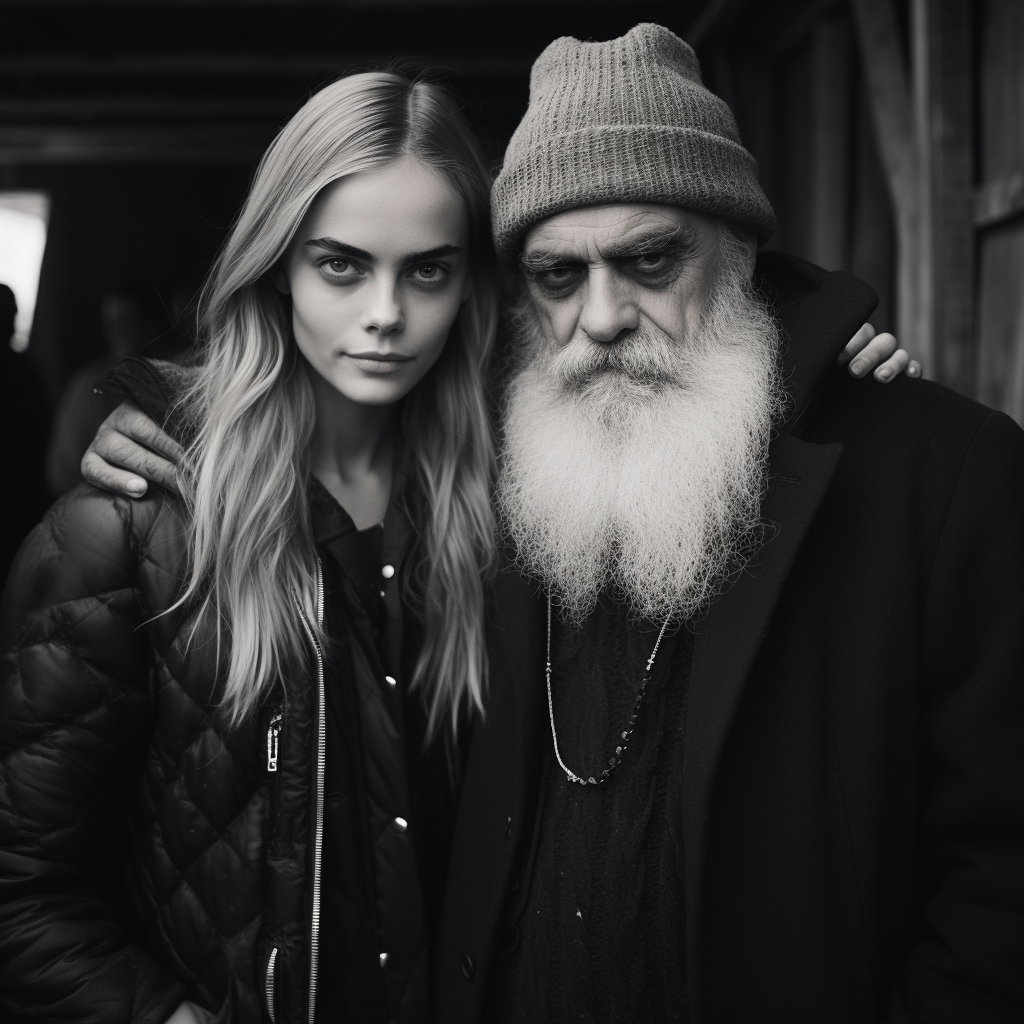 Cara Delevingne and Ansel Adams, a captivating encounter