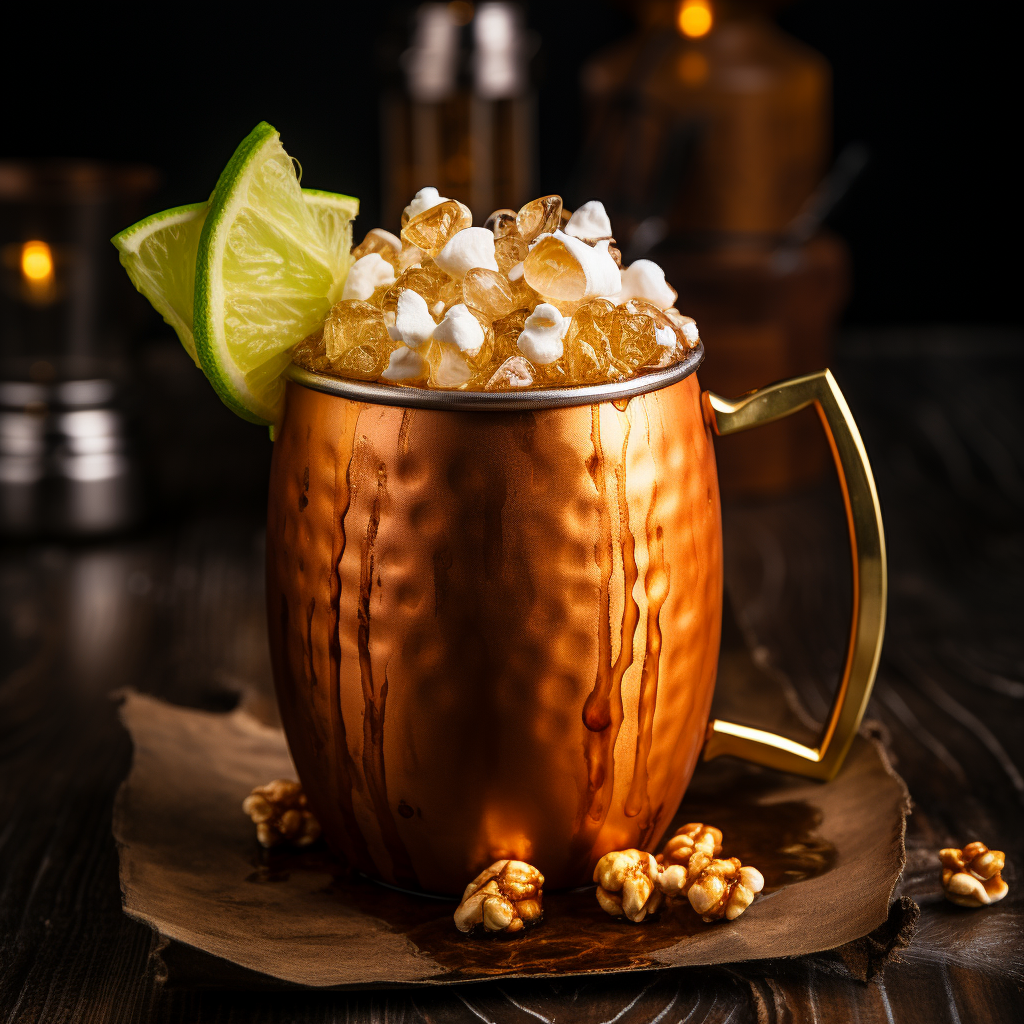 Caramel Moscow Mule in Copper Mug