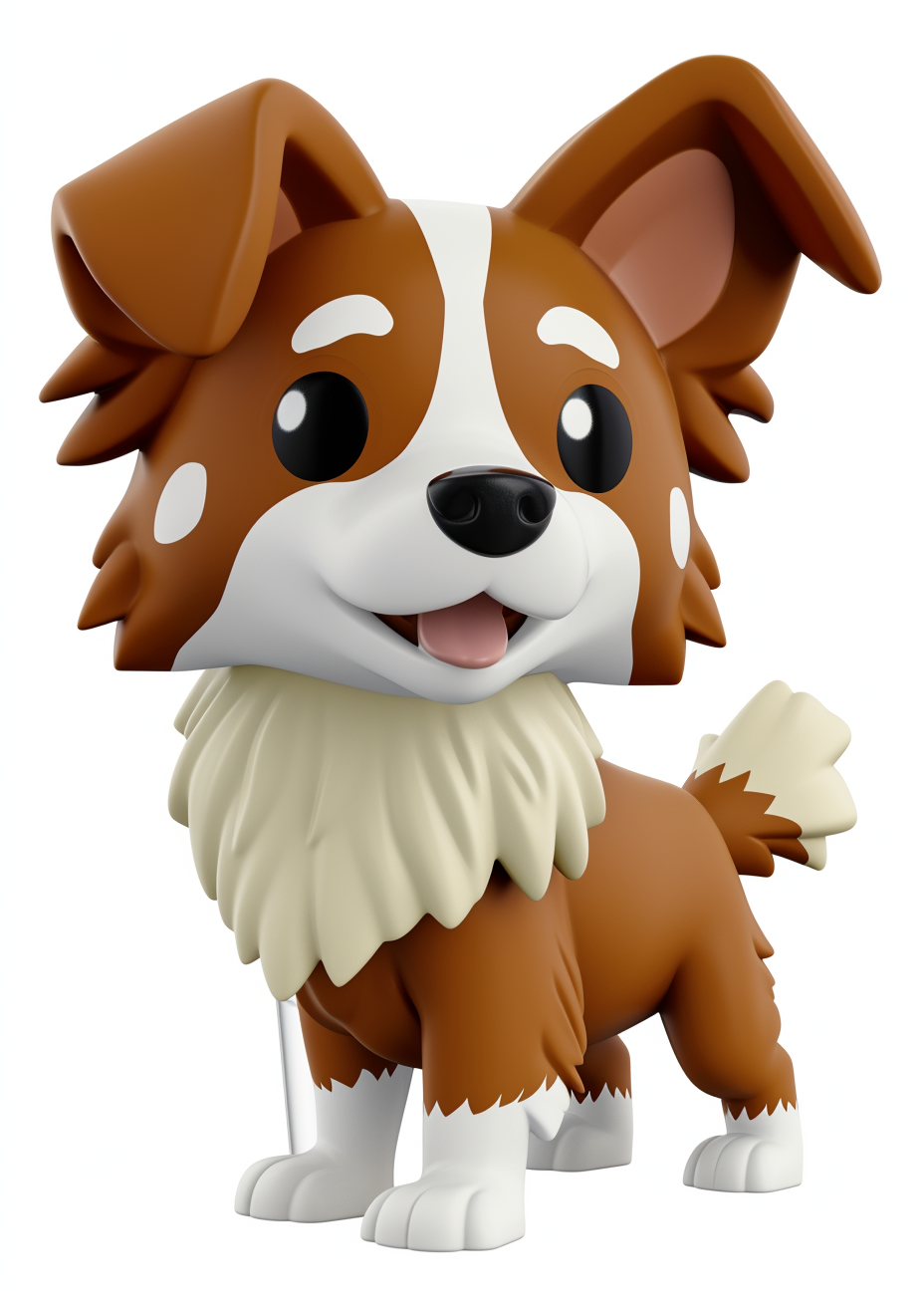 Caramel and White Border Collie Funko Pop Figure