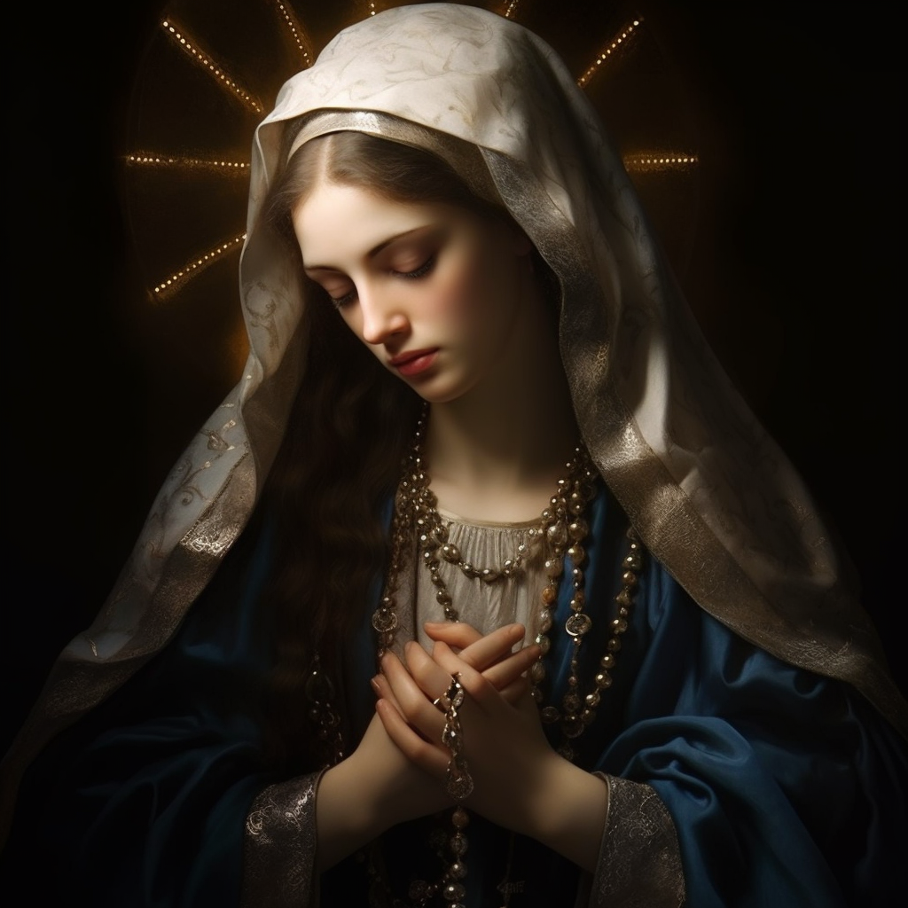 Gorgeous Saint Mary with Rosary ?