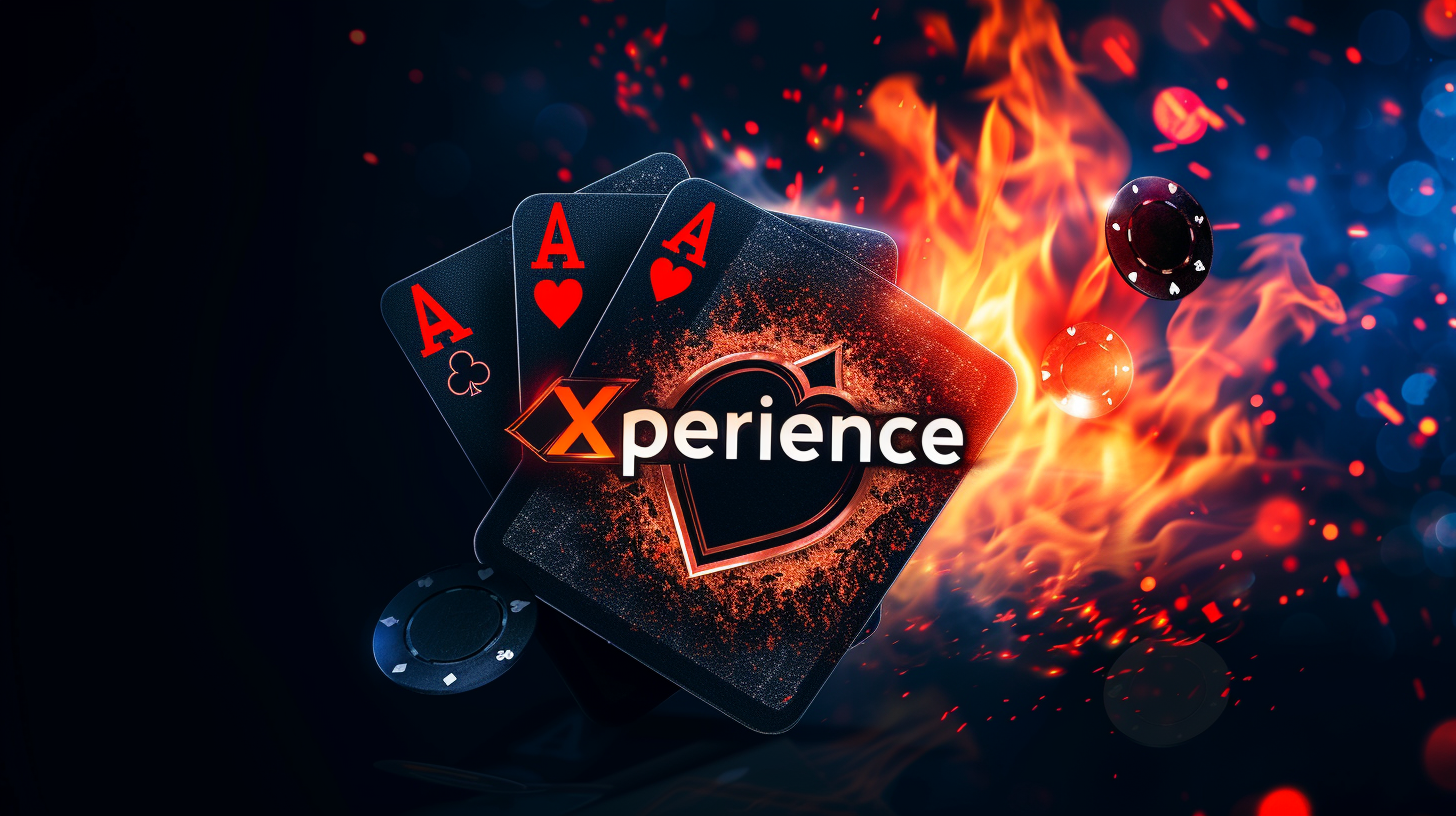 Black poker card with fire symbols XperiencePoker