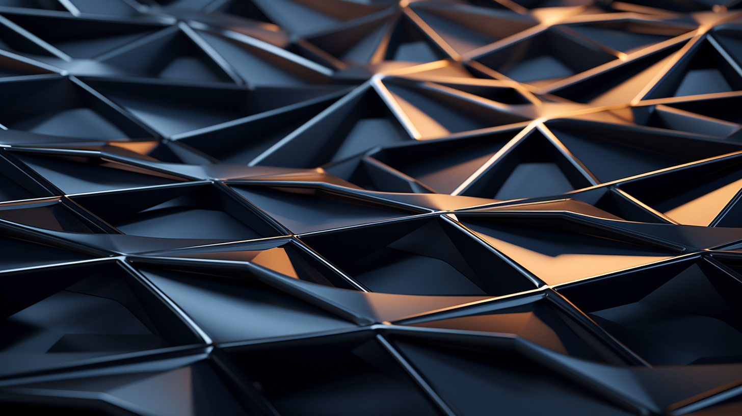 Carbon mesh geometric architecture design