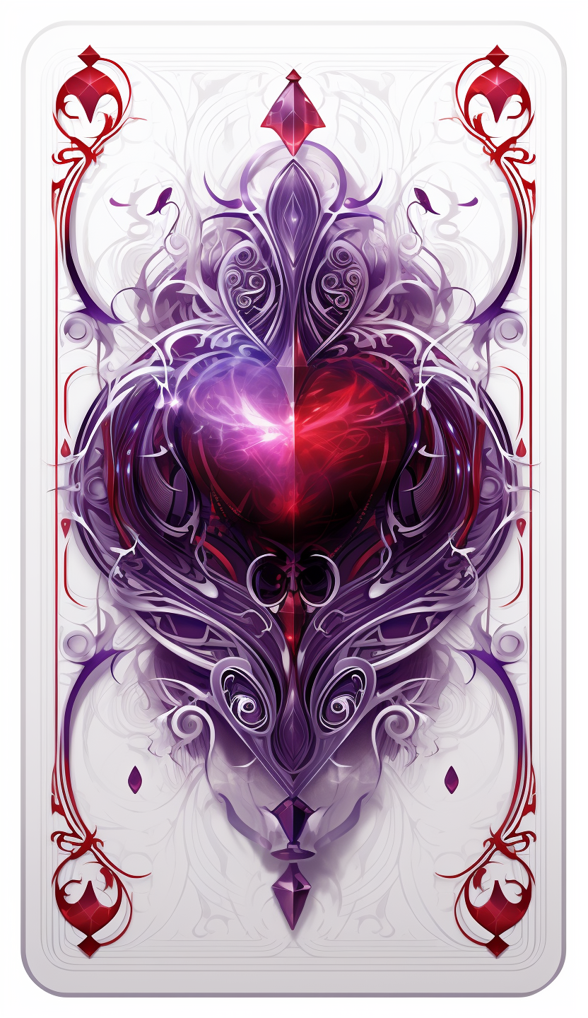 Vibrant card deck back design