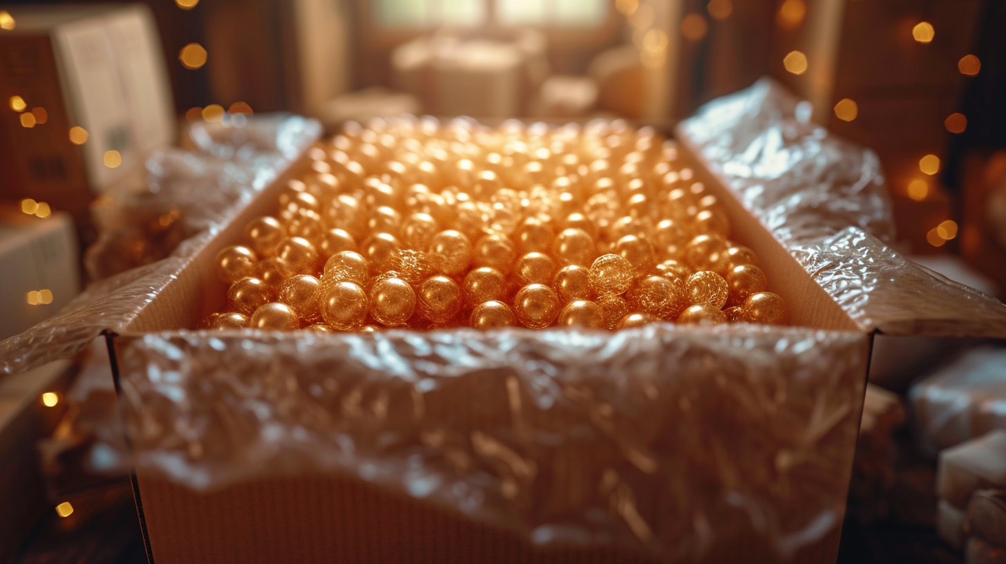 Cardboard box bubble wrap kraft paper packaging