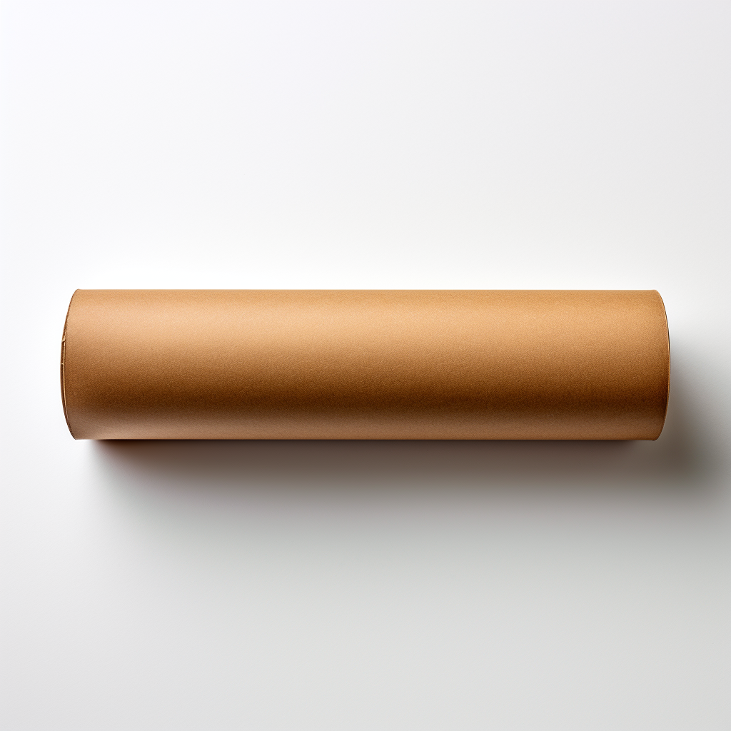 Cardboard Mailing Tube on White Surface