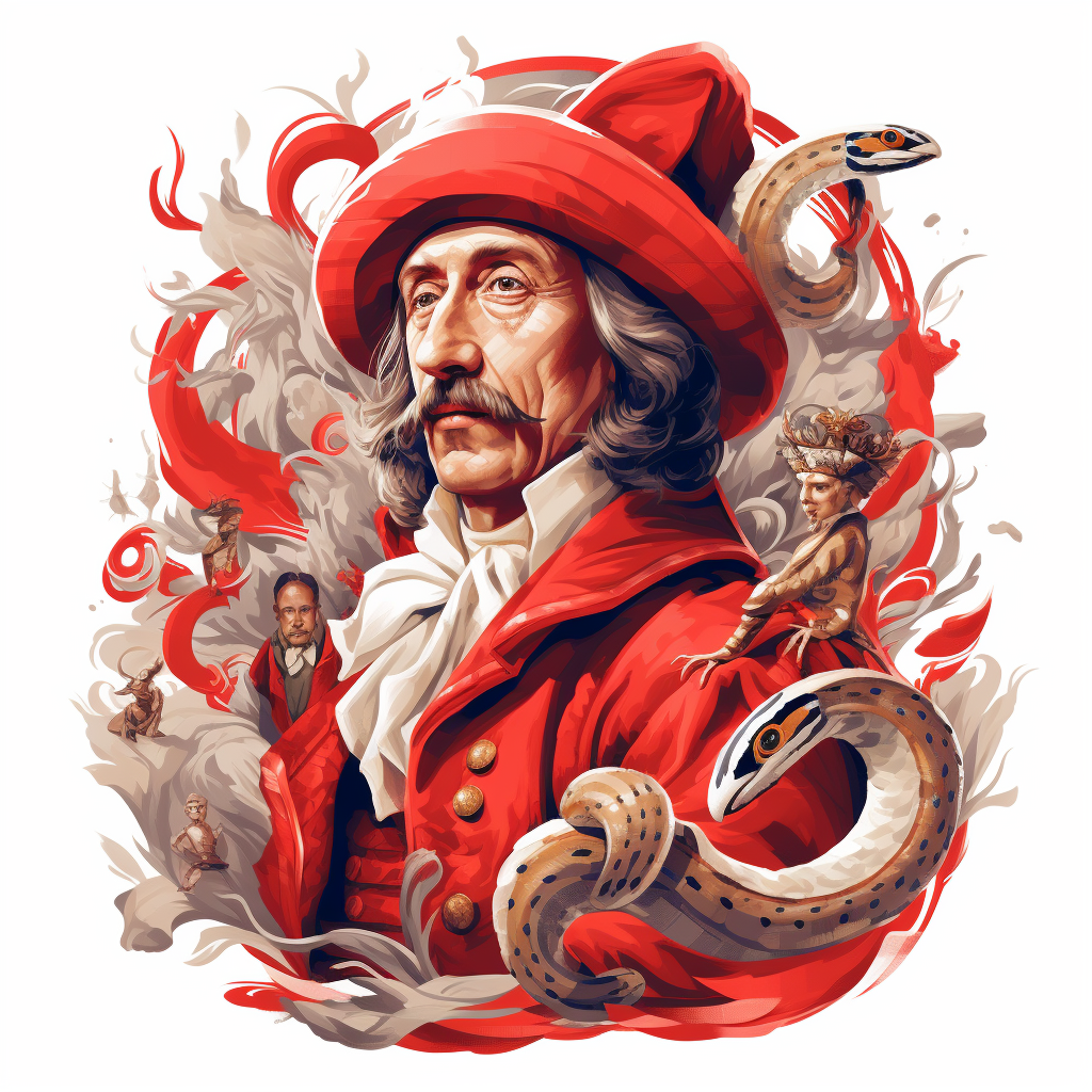 Cardinal Richelieu 3 Musketeers Snake Illustration