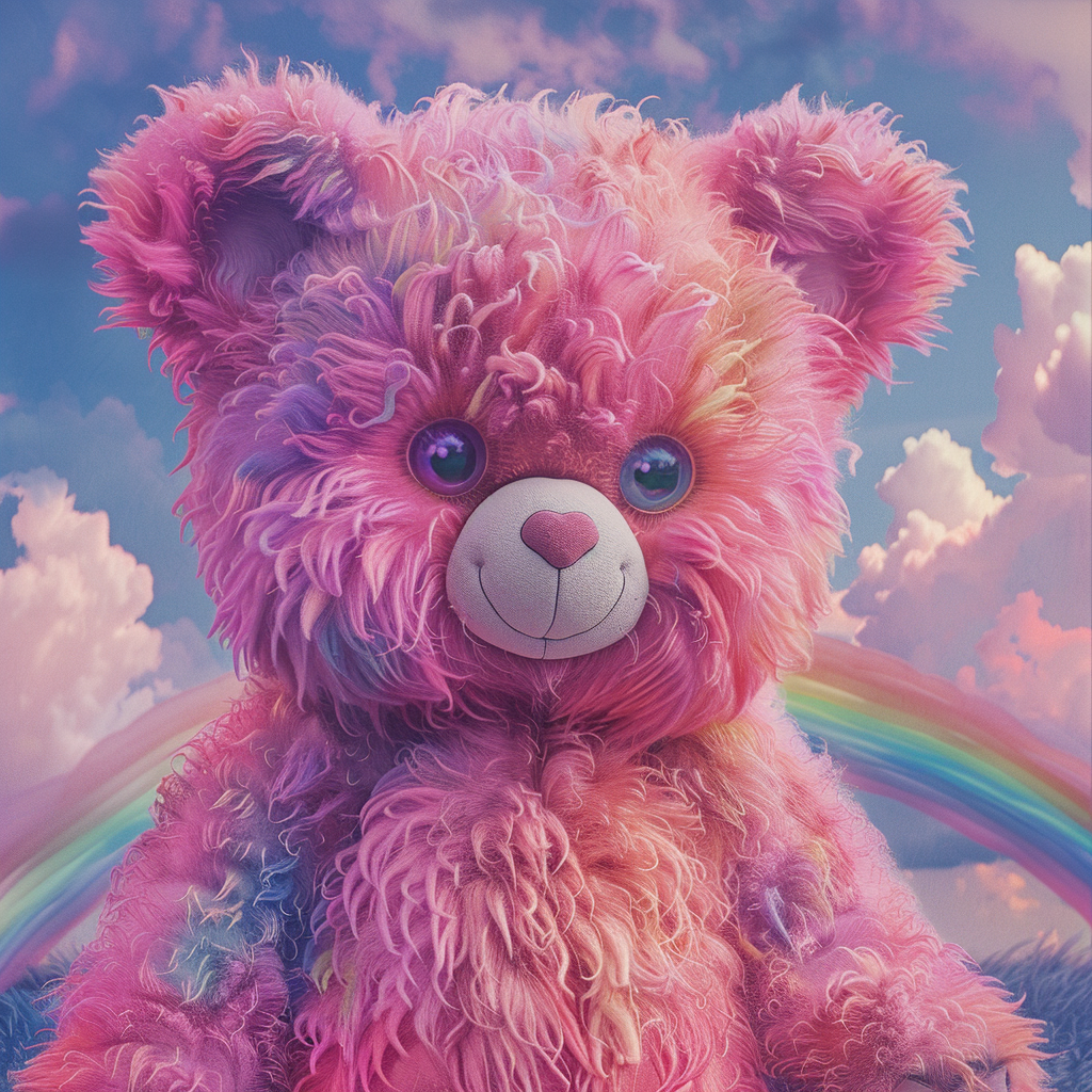 Smiling cute Care Bear image