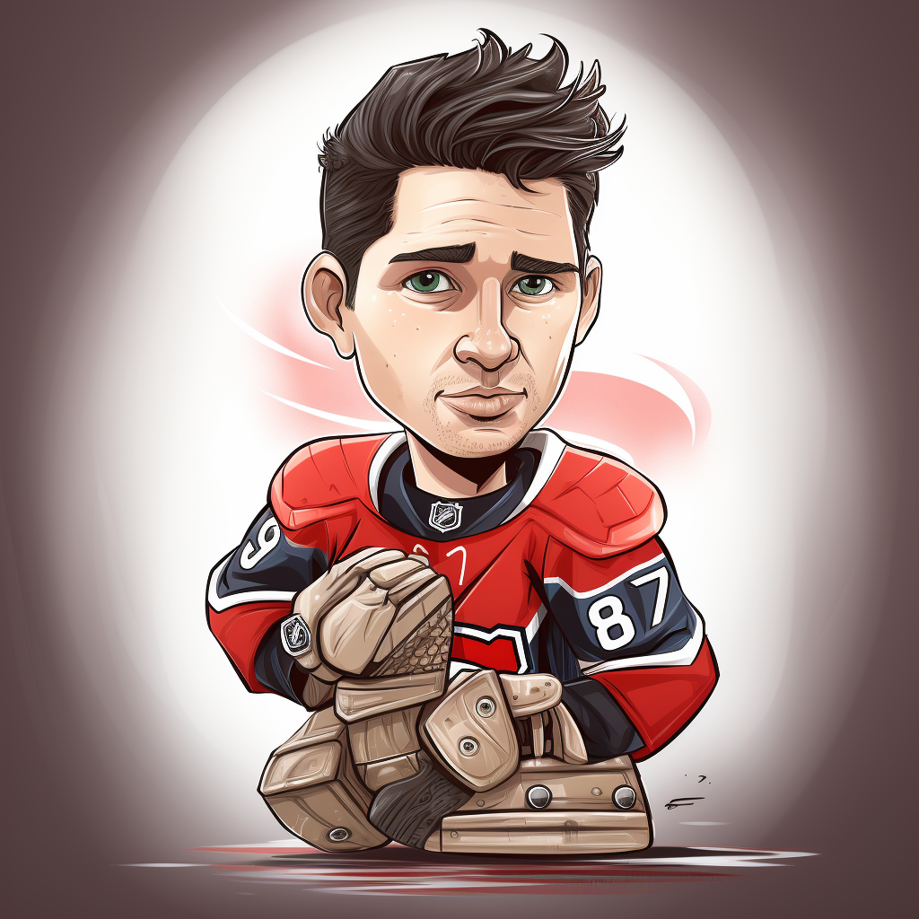 Cartoon of Carey Price, Montreal Canadiens Goalie