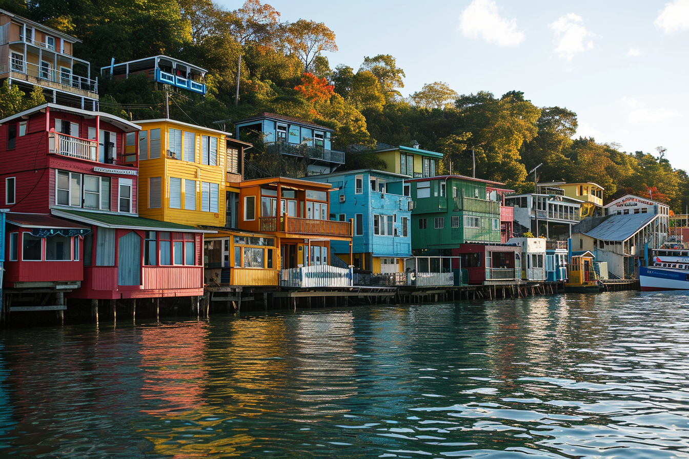 Beautiful Caribbean Shacks on a Hillside