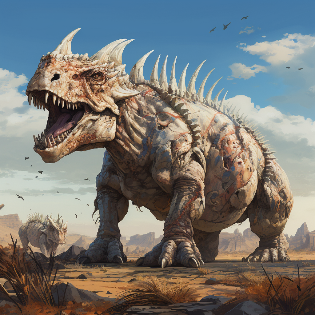 Two Carnotasaur in the Plains