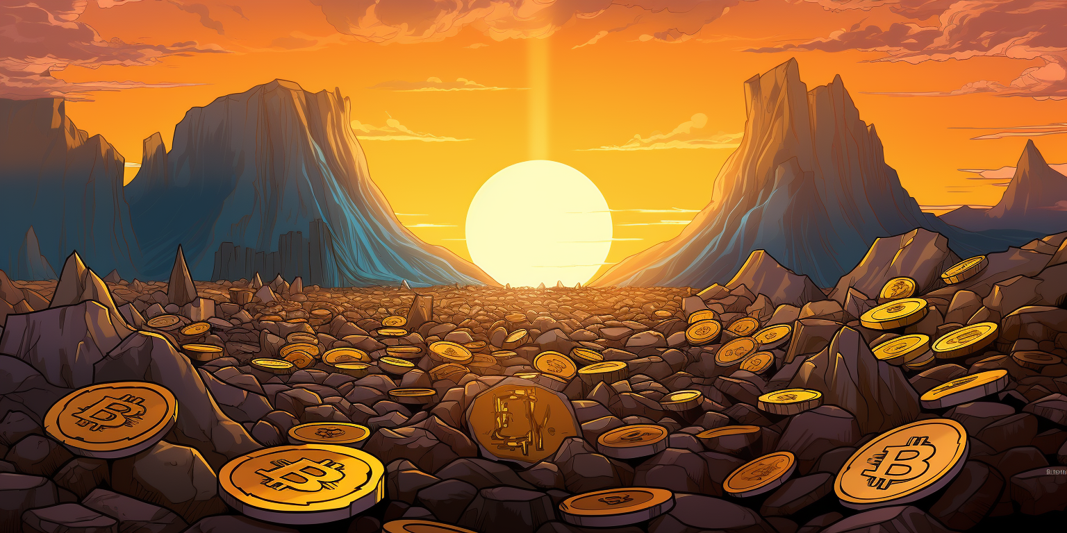 Cartoon Bitcoin Deposits Boosting Digital Currency Profits