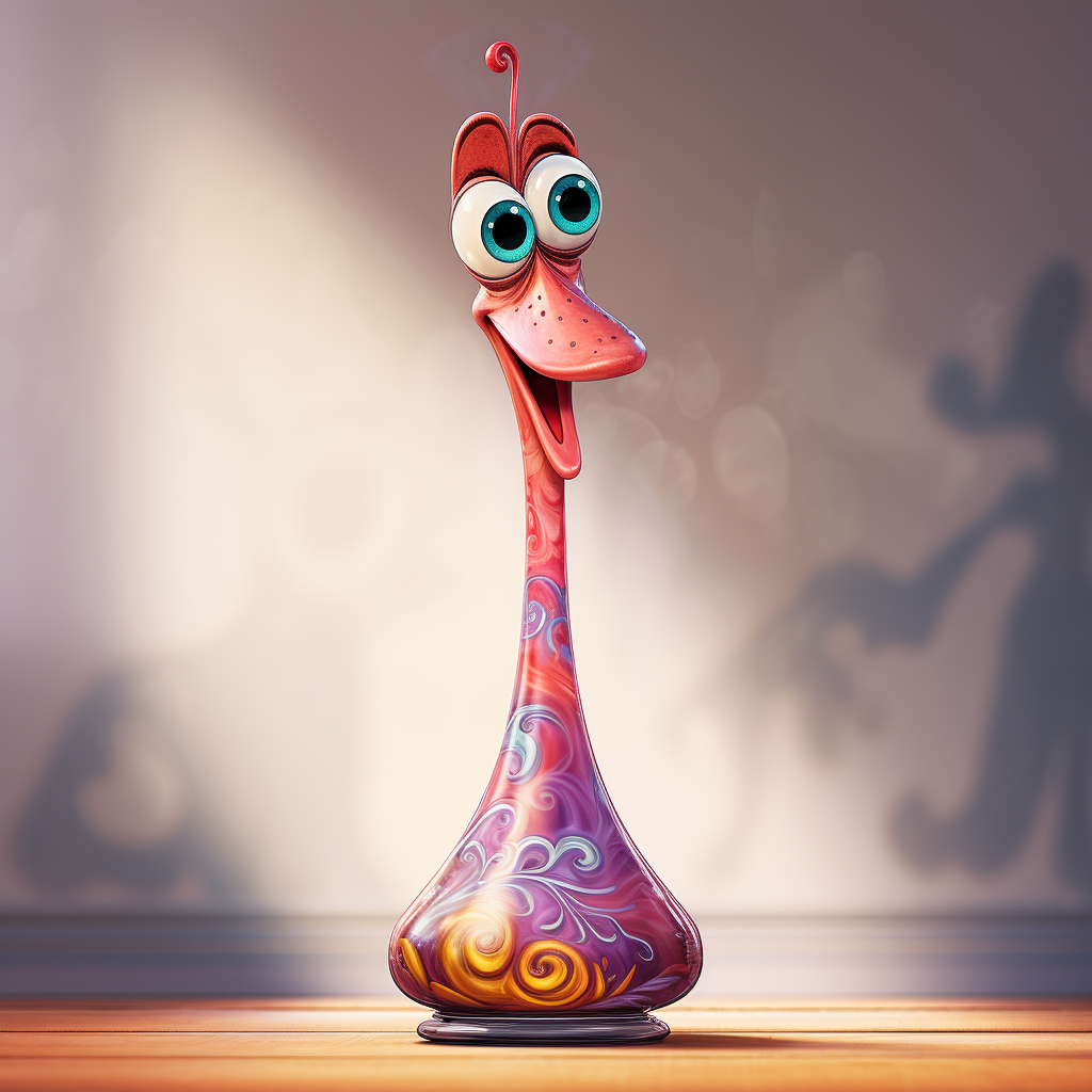 Cartoon bong in Disney Pixar art