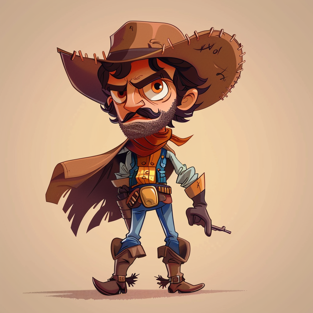 cartoon cowboy wild west adventure