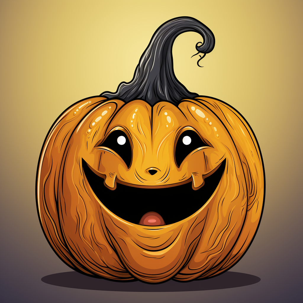 Cute cartoon gourd illustration