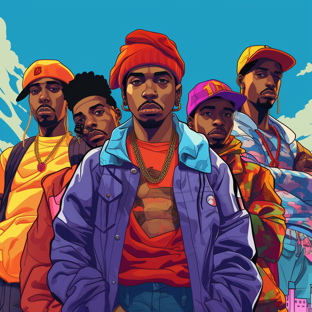 Cartoon Hip Hop Aesthetics with Extreme Detail Variations