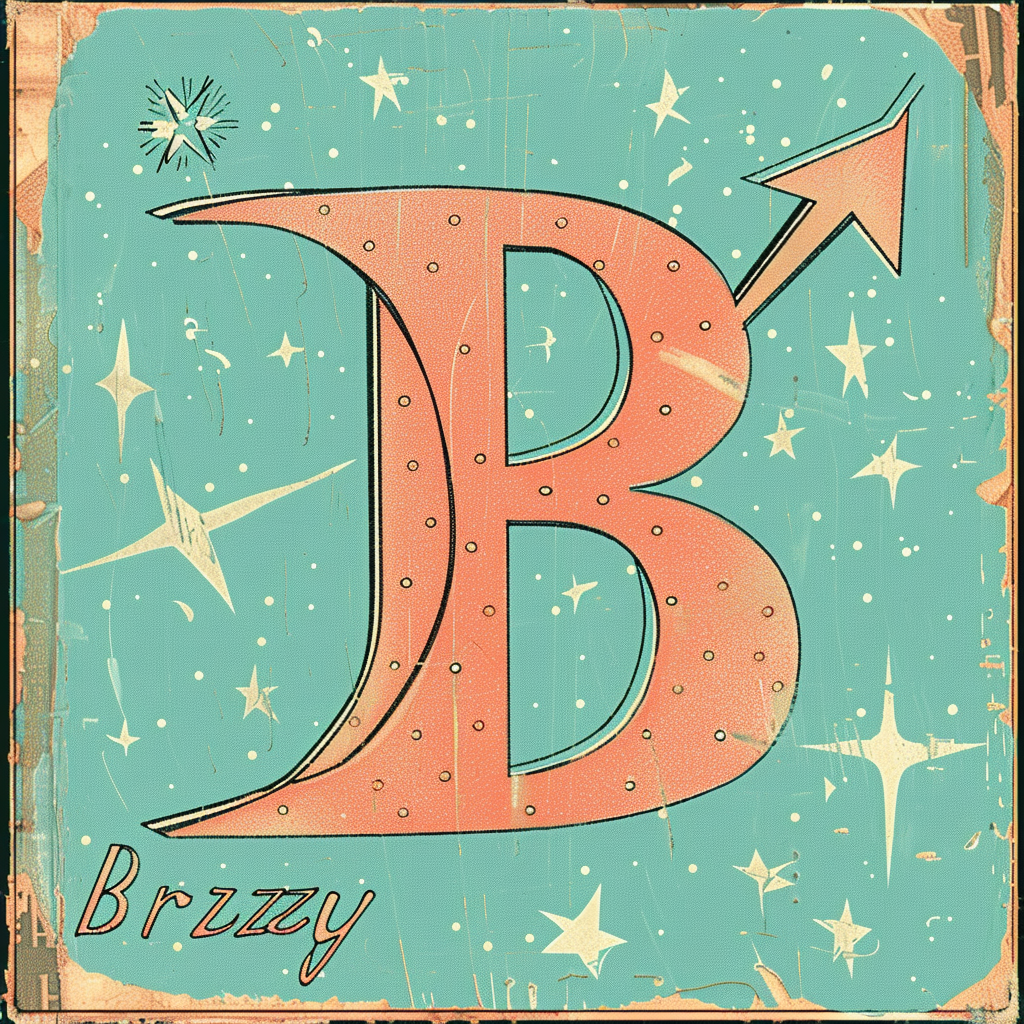 Simple Pen-drawn Letter B Illustration