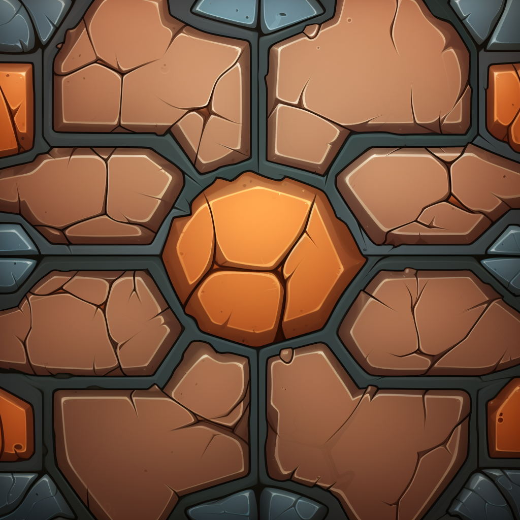 Seamless cartoon iron tile texture