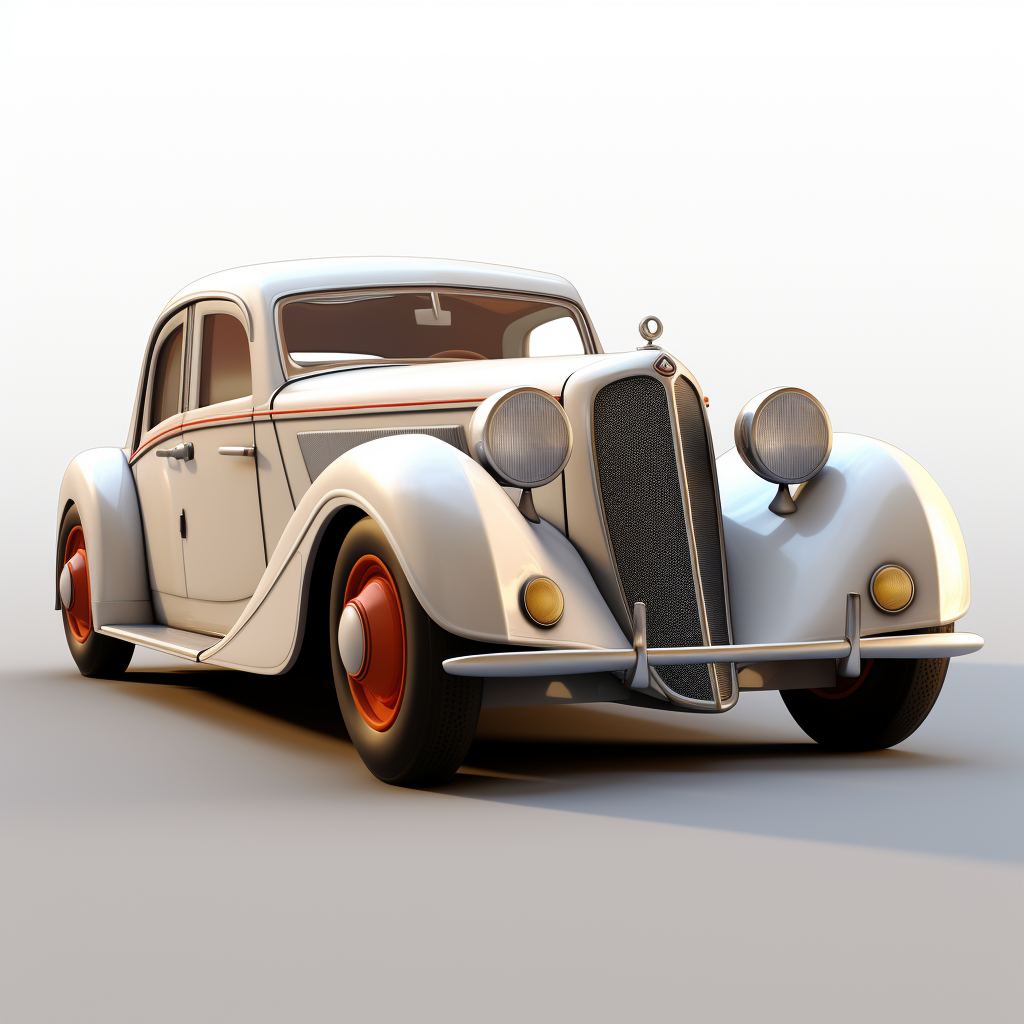 Cartoon Mercedes-Benz 770 Concept Art