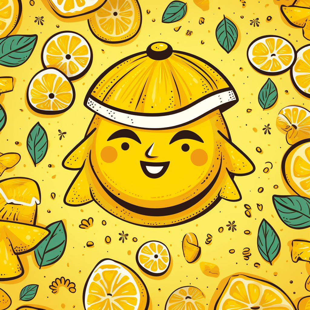 Cartoon Mexican Lemon Background