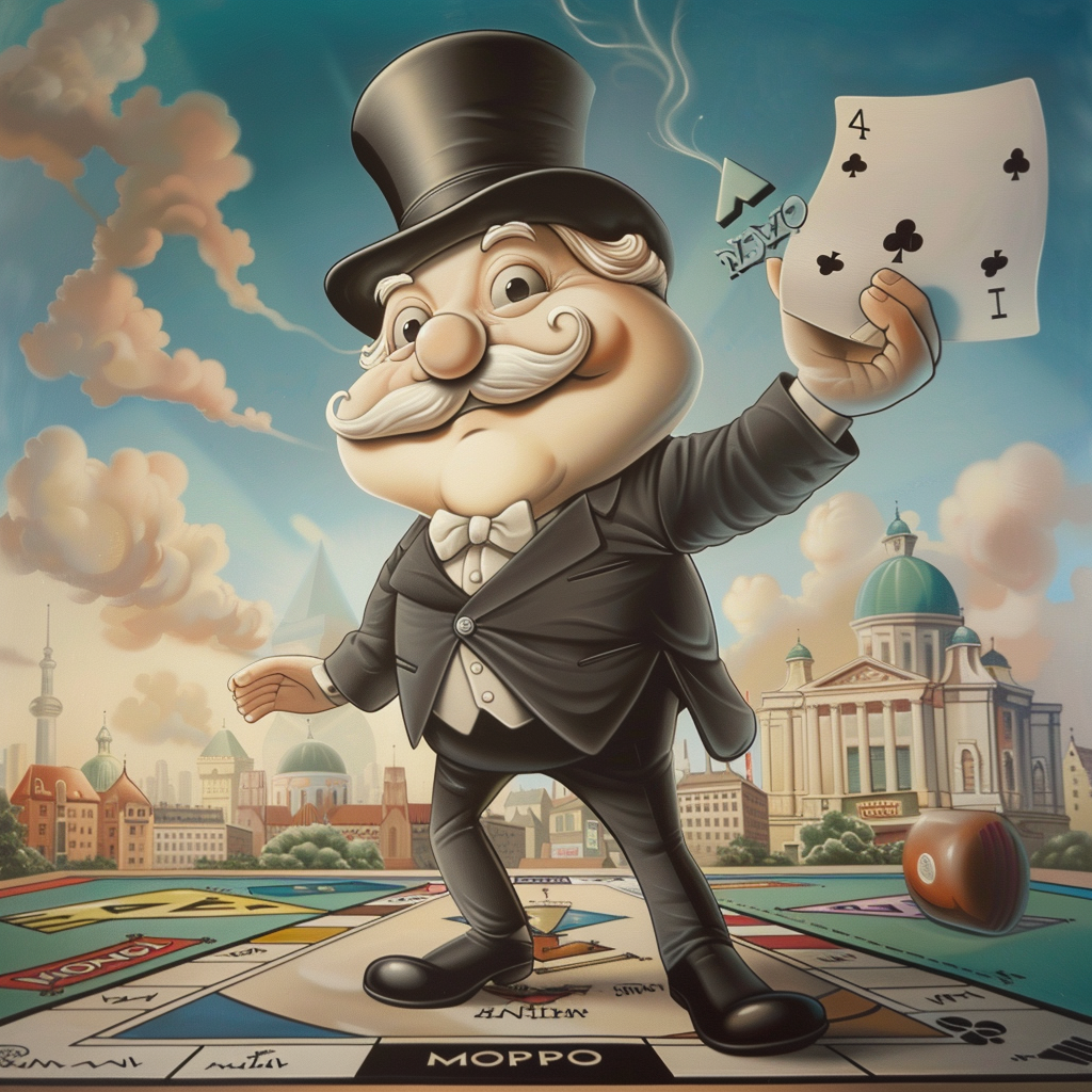 Cartoon Monopoly Man Artwork