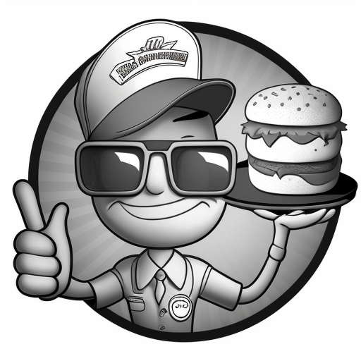 Cartoon pilot wearing goggles with thumbs up