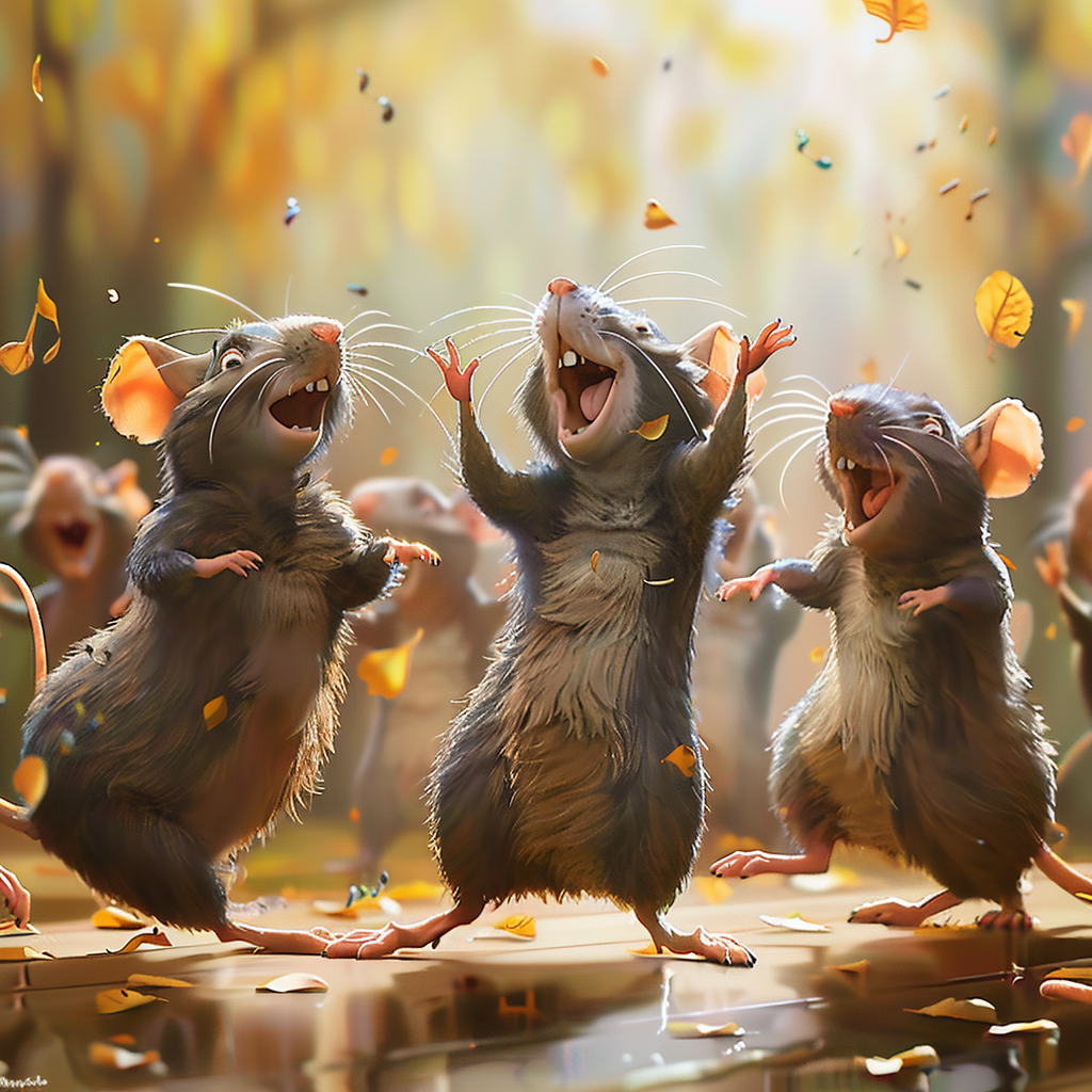 Rat dancing with friends music