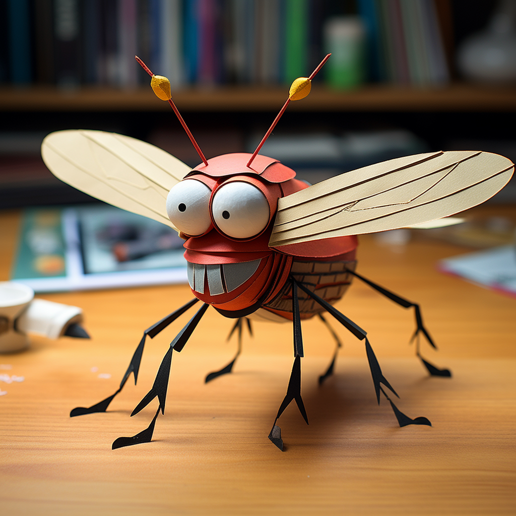 Sticky Fly Paper Cartoon