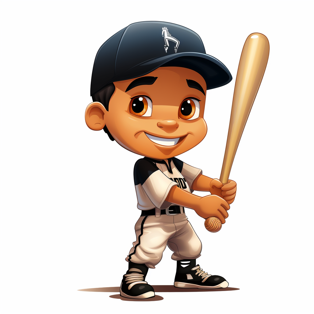 Cartoon Style Baseball Player