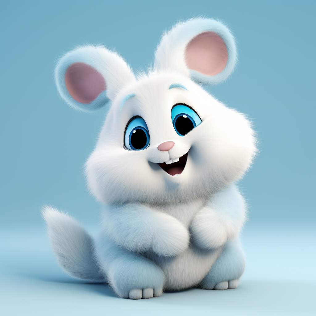 Adorable cartoon character for stock photos