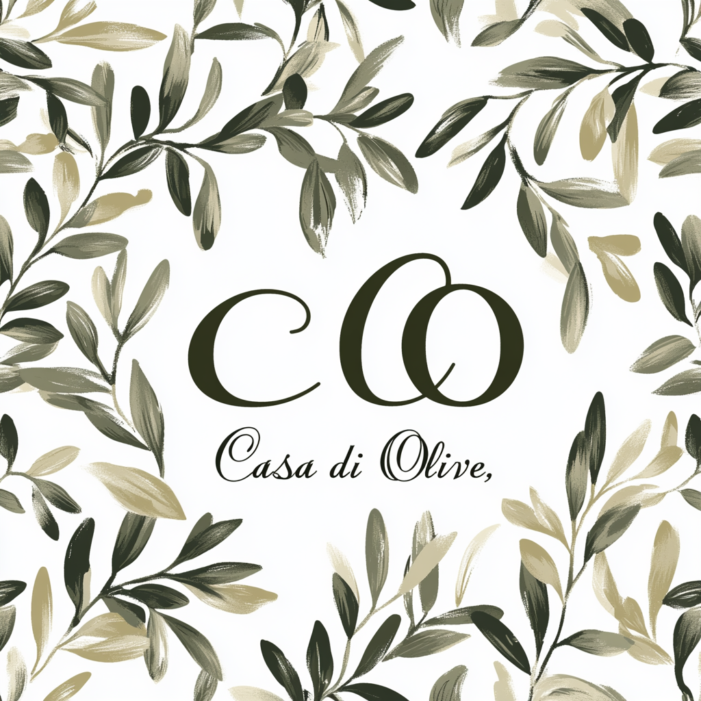 Elegant Casa di Olive Monogram Pattern