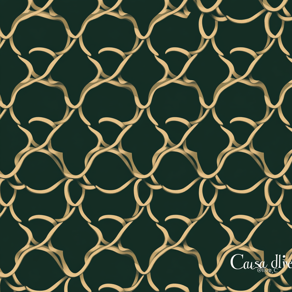 Luxurious Casa di Olive Monogram Pattern