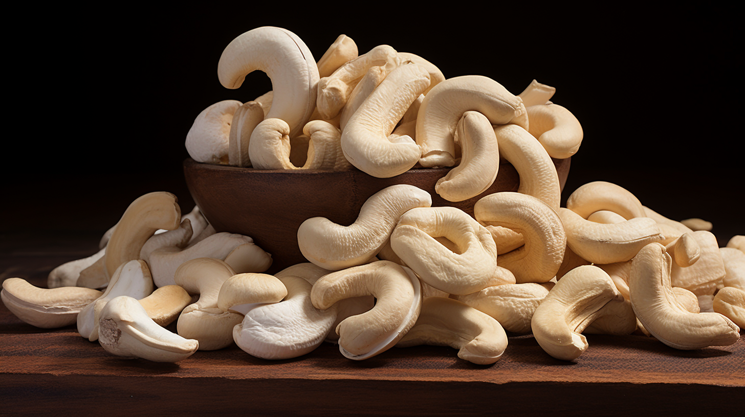 Cashew benefits stock image