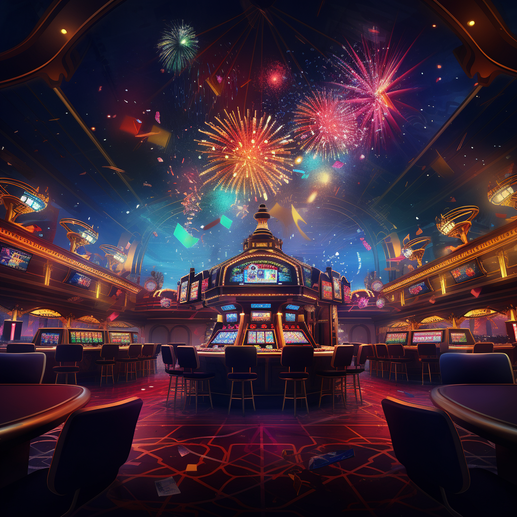 Vibrant Casino Background Image