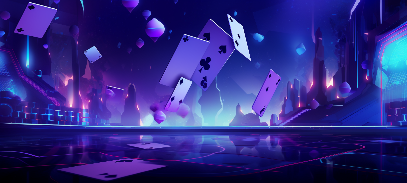 Abstract shapes in casino game