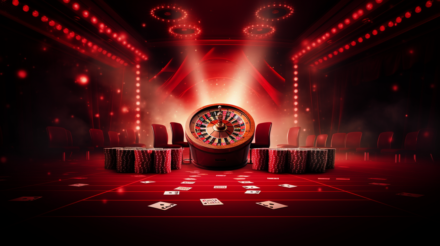 Vibrant casino red background image