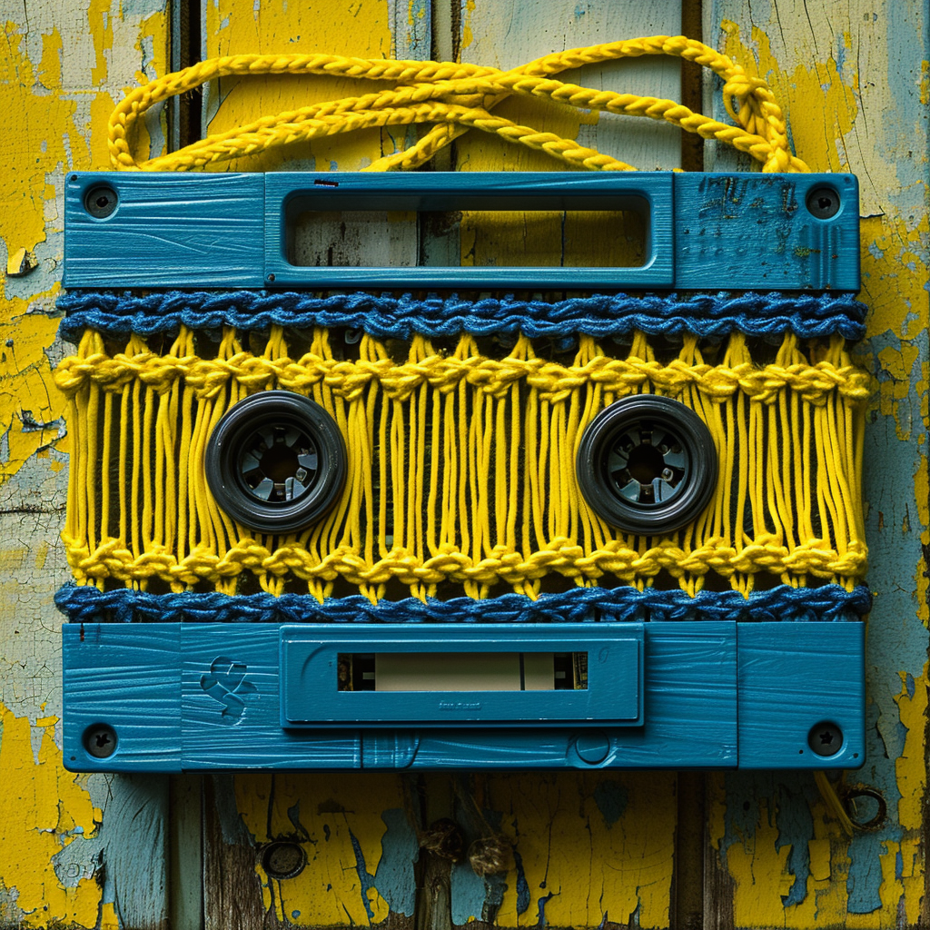 Macrame Crafts Using Cassette Tape Case