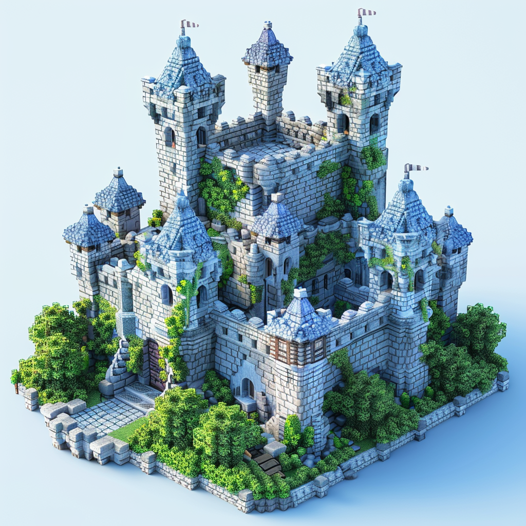 Castle blueprint design for gaming