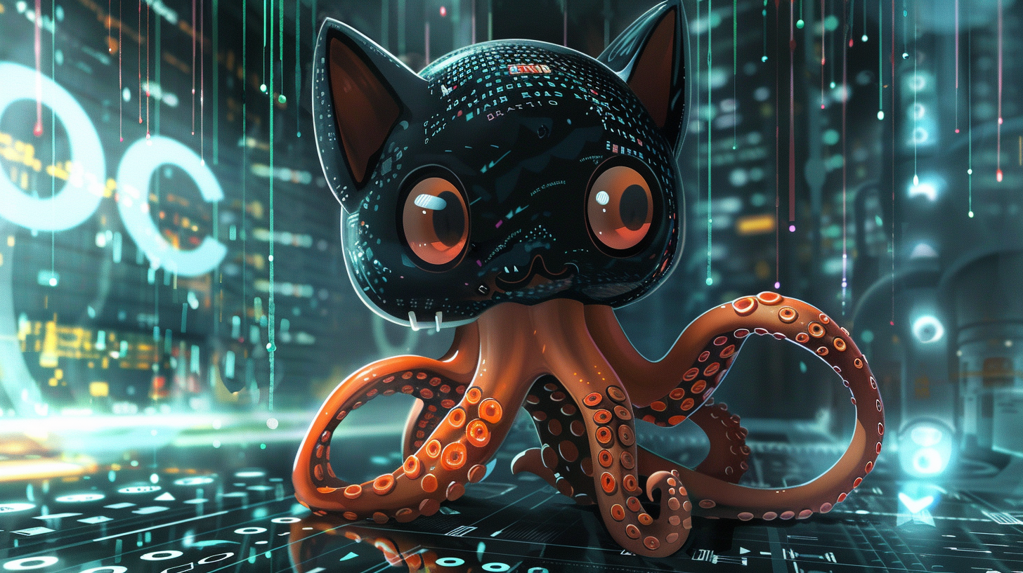 Character with Cat Octopus Body