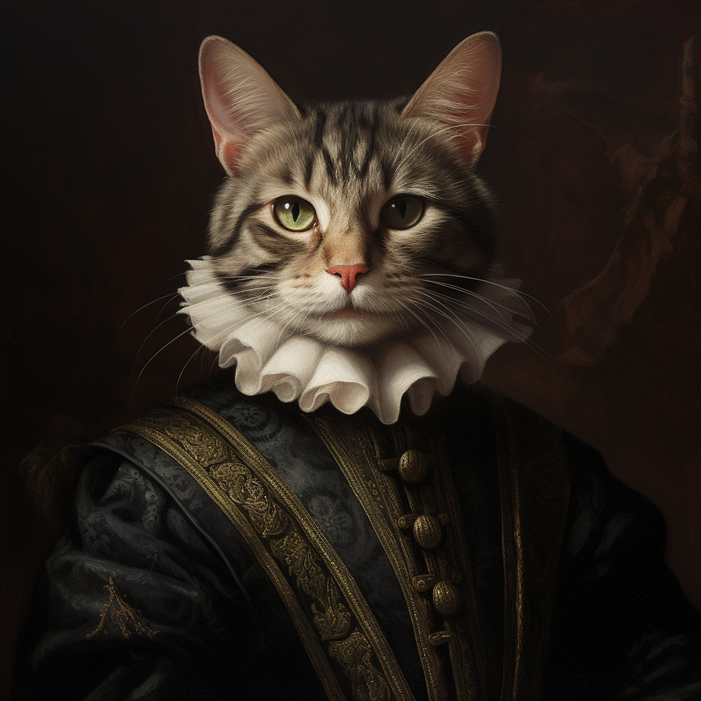 Stunning cat portrait by Raphael