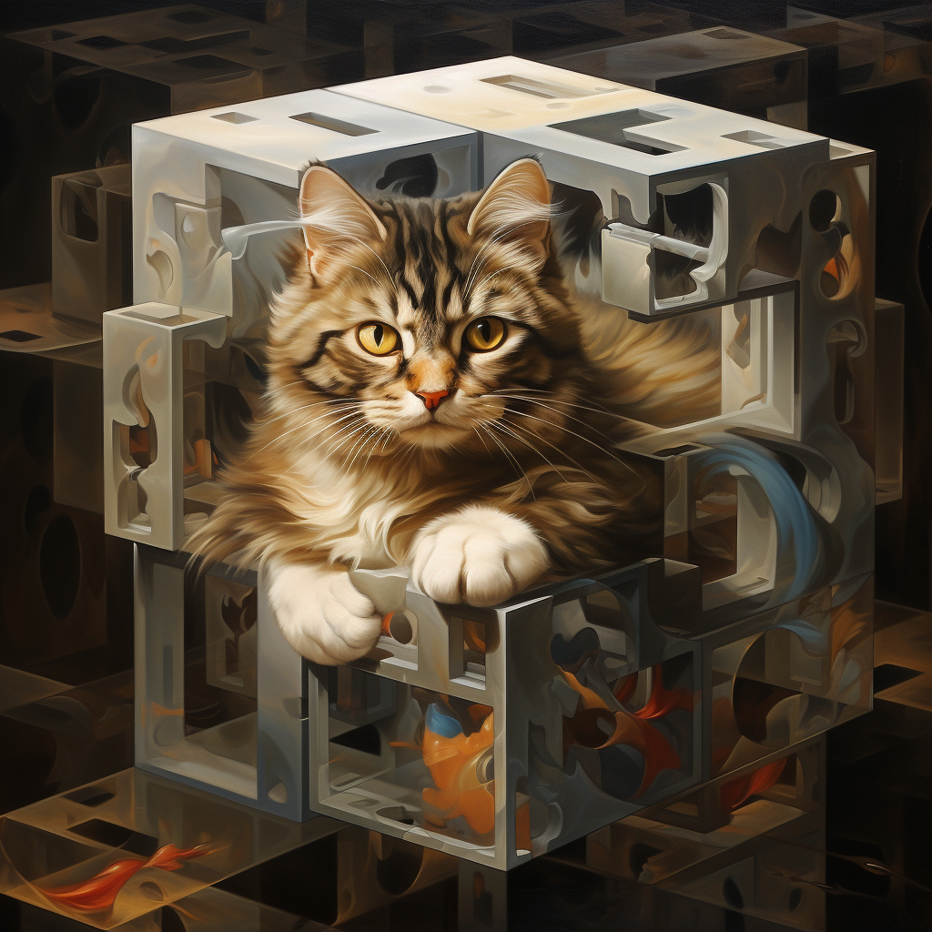 Cat in Rubik's Cube