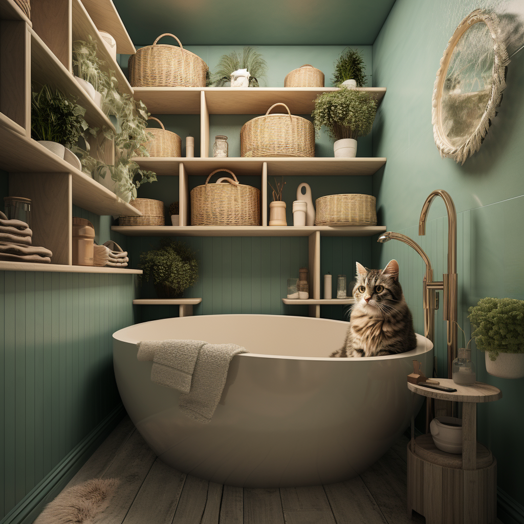 Cat-friendly bathroom design inspiration