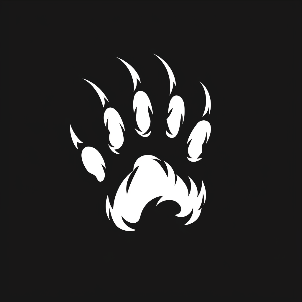 Cat Claw Scratch Mark Vector Logo