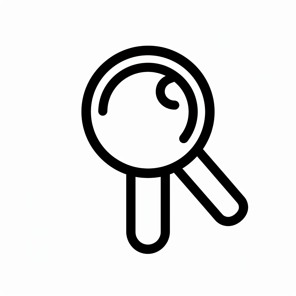 Category UX Icon Black White Outline