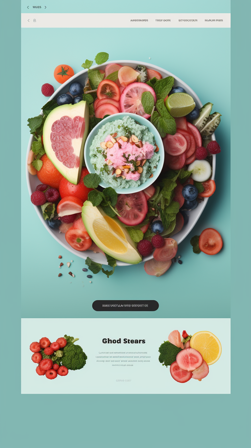 Colorful Catering Website Design