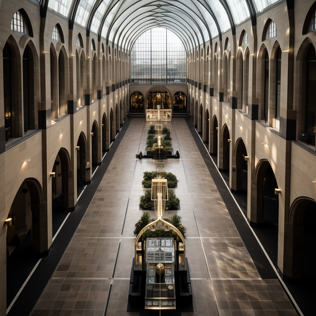 Aerial view of Cathedral Arcade