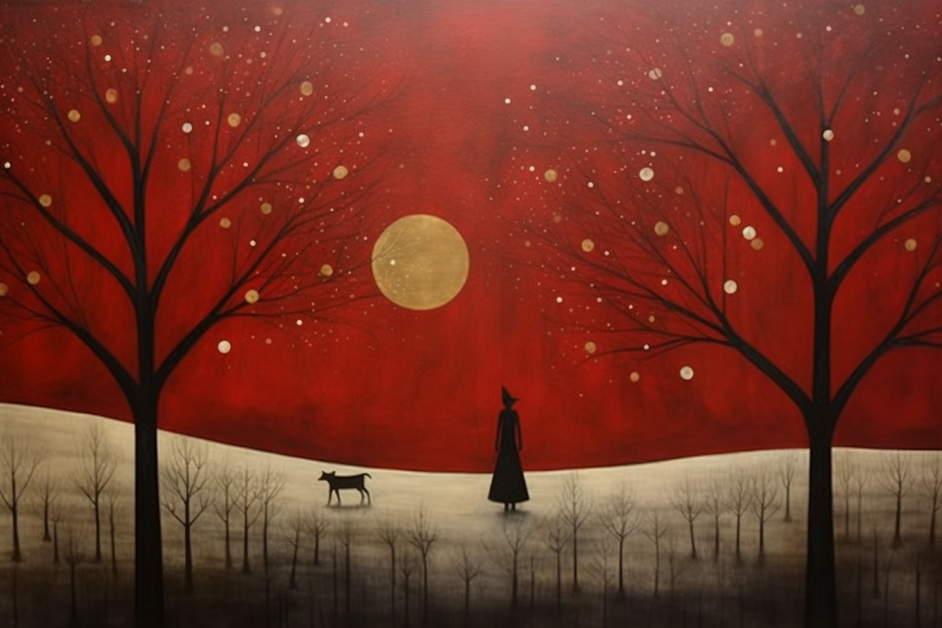 Beautiful Christmas painting by Catherine Hyde